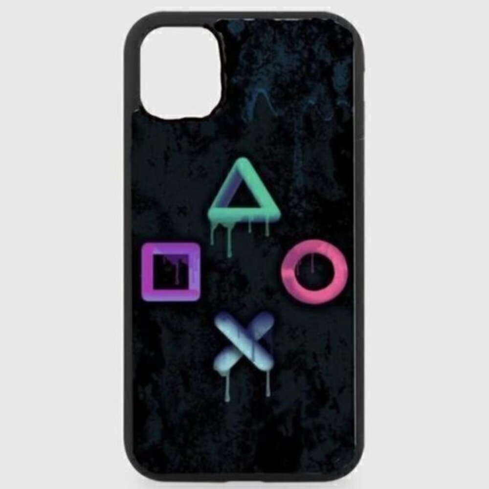 Black Playstation Phone Case